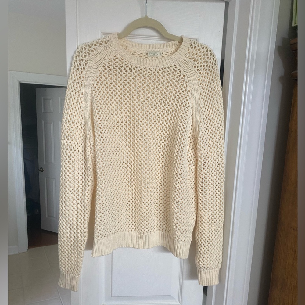 Spartina 449 cream xl nwot sweater